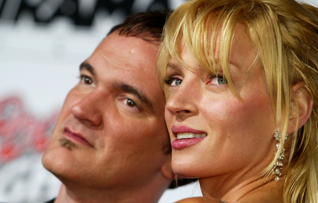 Quentin Tarantino and Uma Thurman