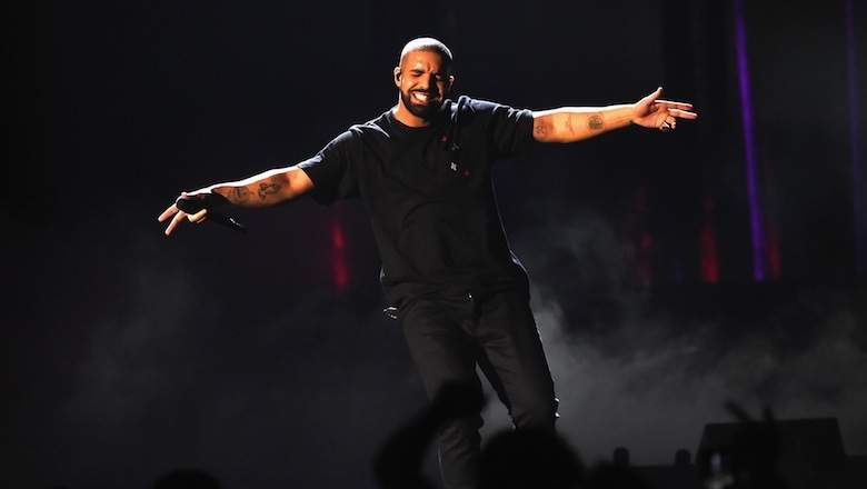 Drake performing