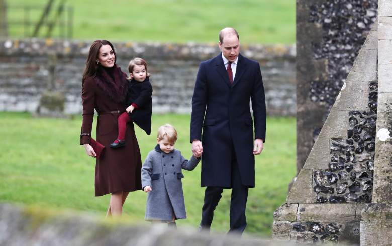 The royal family attend mass