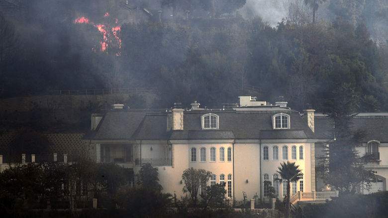 Celebrities evacuating