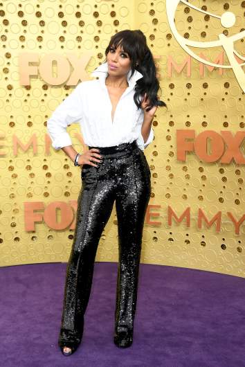 Actress Kerry Washington arrives at the 2019 Emmy awards.