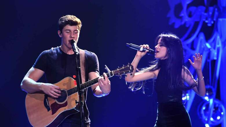 Camila Cabello and Shawn Mendes perform at 102.7 KIIS FM's Jingle Ball.