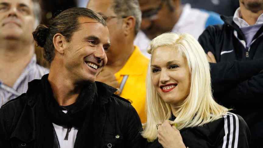 Gavin Rossdale and Gwen Stefani attend the 2010 Us Open.