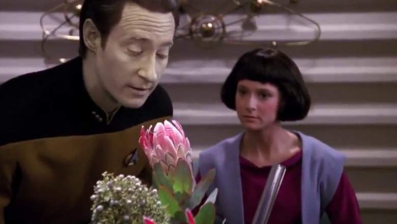 Data and his daughter