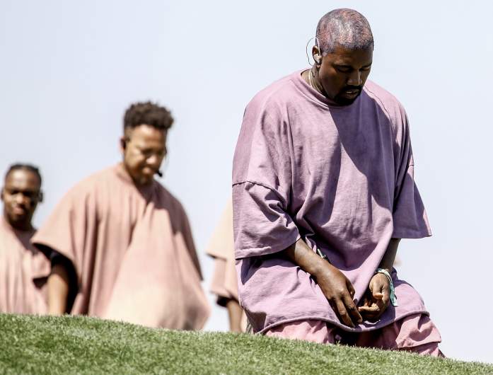 Kanye West performs Sunday Service