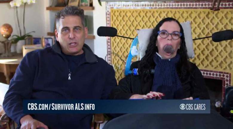Survivor castaway Jonathan Penner and his wife Stacy, who was diagnosed with ALS in late 2017.