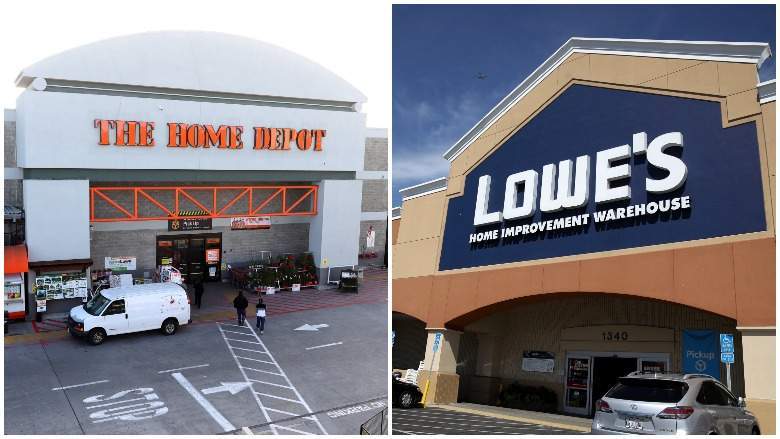 Home Depot and Lowe's on Veterans Day.