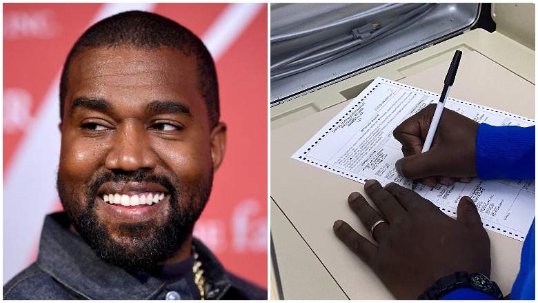 kanye west votes for himself