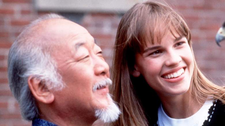 Hilary Swank & Pat Morita