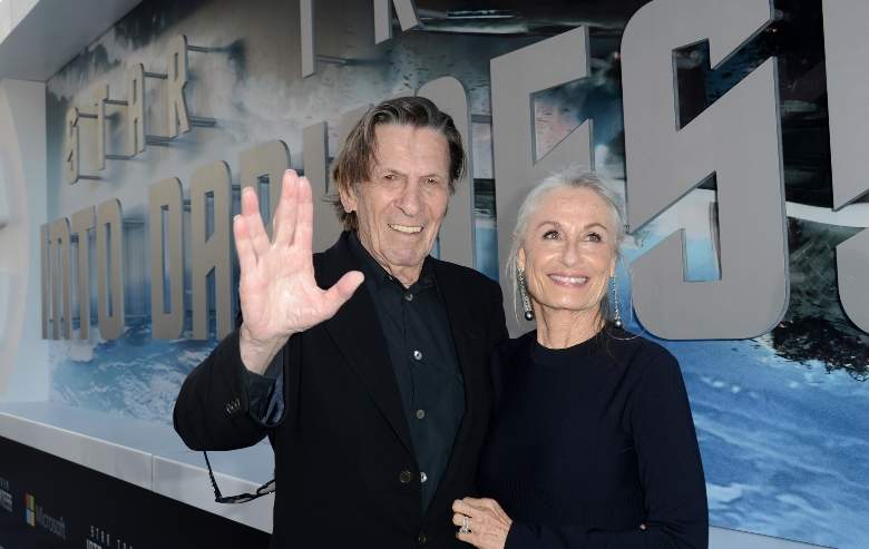 Actor Leonard Nimoy (L) and wife Susan Bay arrive at the Premiere of Paramount Pictures' "Star Trek Into Darkness" at Dolby Theatre on May 14, 2013 in Hollywood, California.