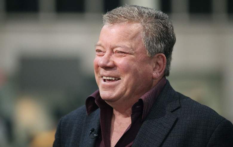 Head shot of William Shatner laughing