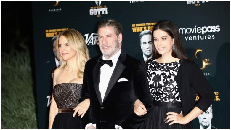 Ella Travolta with her parents