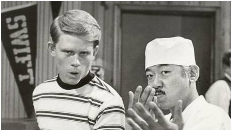 Ron Howard and Pat Morita