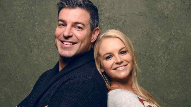 TV personalities Jeff Schroeder and Jordan Lloyd pose for a portrait at the Village at the Lift Presented by McDonald's McCafe during the 2015 Sundance Film Festival