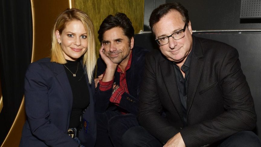 Candace Cameron Bure with Bob Saget and John Stamos
