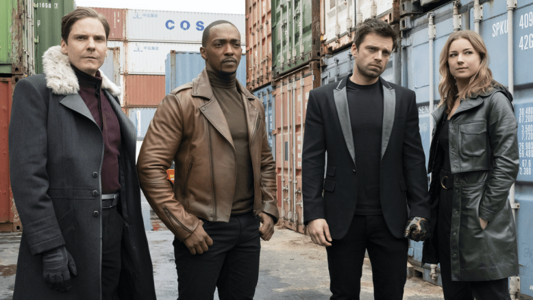 Helmut Zemo, Sam Wilson, Bucky Barnes, Sharon Carter