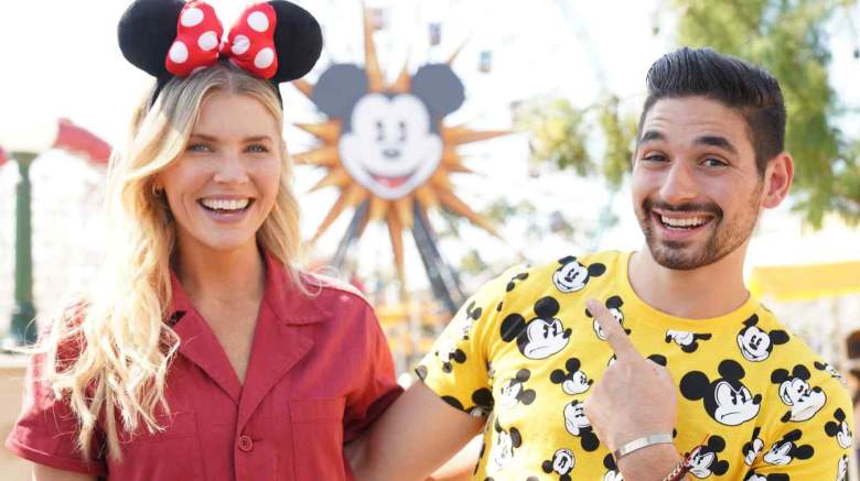 Amanda Kloots and Alan Bersten at Disneyland.