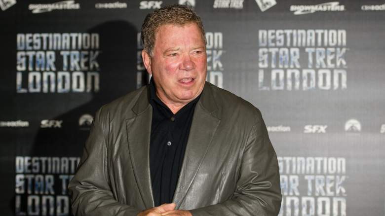 William Shatner arrives at the opening of "Destination Star Trek London", first official Star Trek event in the UK in a decade, at the ExCel centre in east London on October 19, 2012