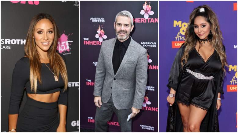 Melissa Gorga, Andy Cohen and Nicole Polizzi