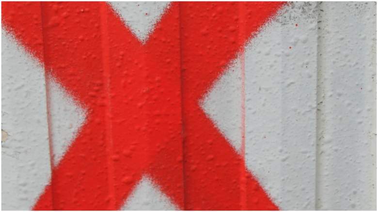 Red letter X
