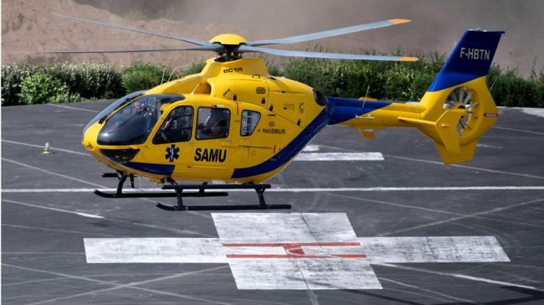 Medical helicopter.