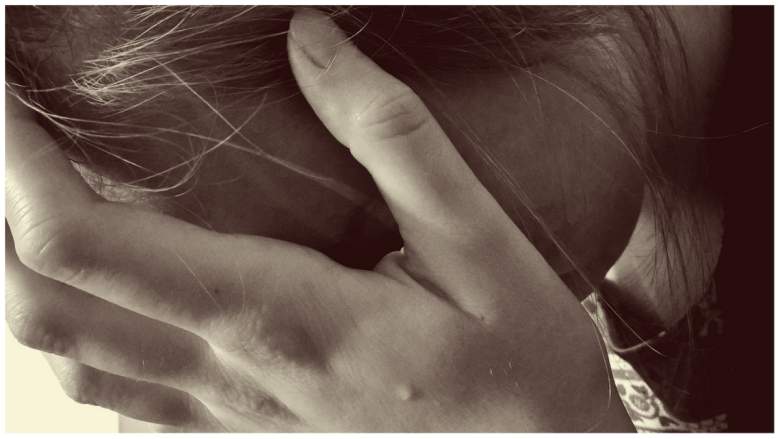 woman crying