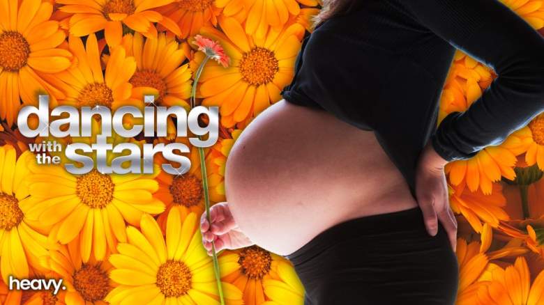 A woman's pregnant belly.
