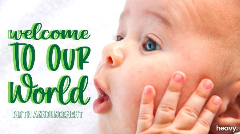 A birth announcement.