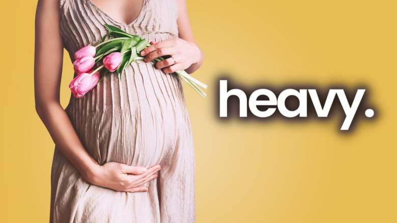 A pregnant woman.