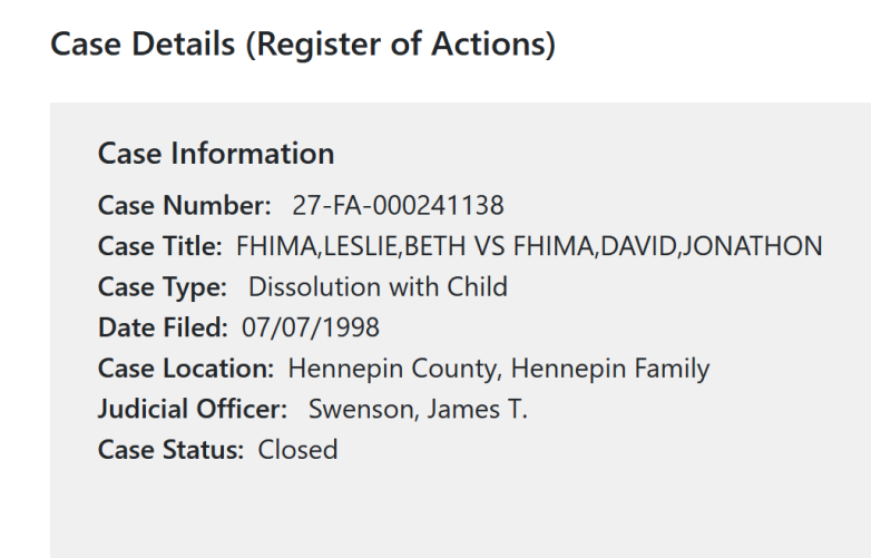 leslie fhima court records