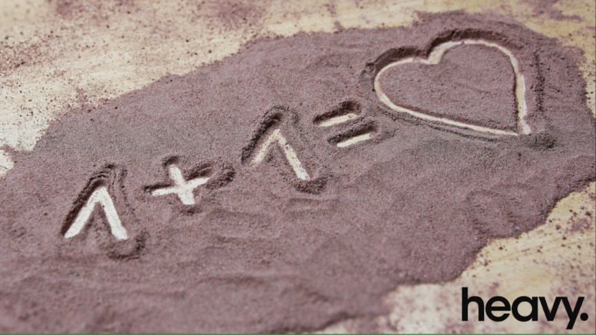 Numbers in sand.