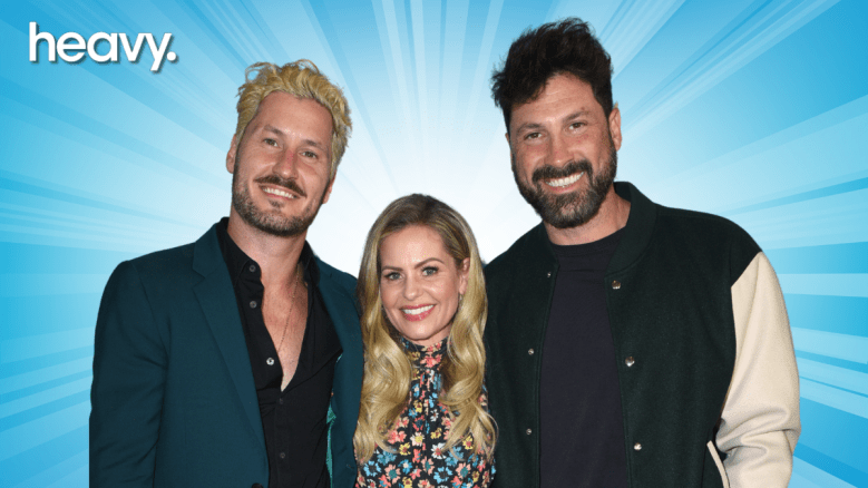Val Chmerkovskiy, Candace Cameron Bure, and Maks Chmerkovskiy