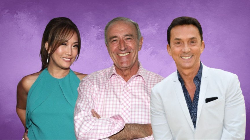 Carrie Ann Inaba, Len Goodman, and Bruno Tonioli.