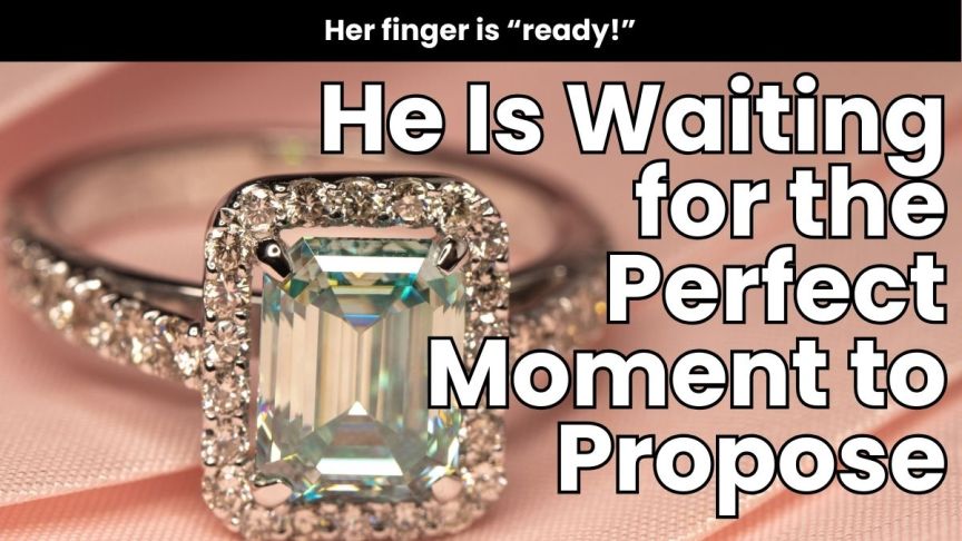 An engagement ring.