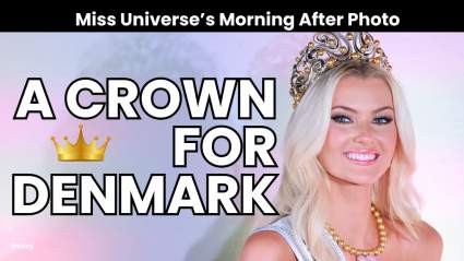 Miss Universe Victoria Theilvig Posts Photo in Bed With Tiara