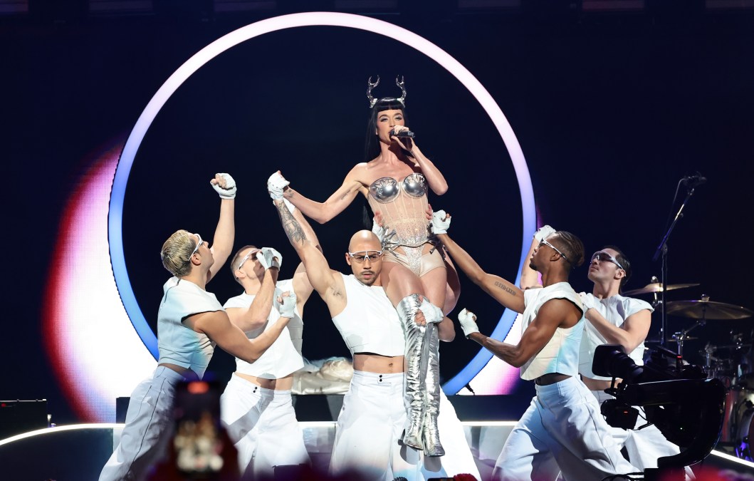 Katy Perry performs at the Jingle Ball