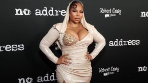 Ashanti at movie premiere