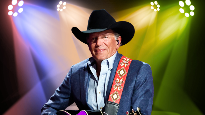 George Strait smiling on stage