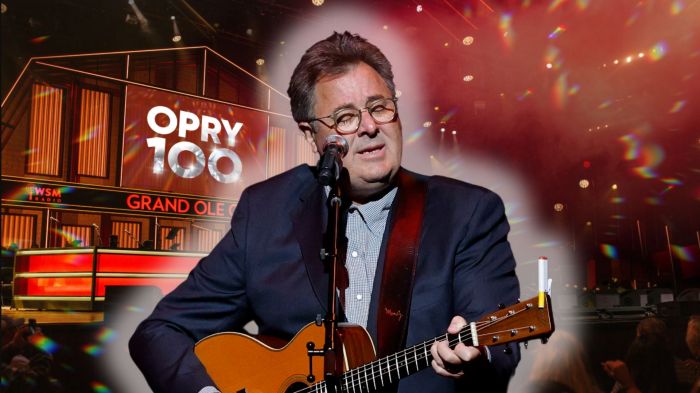 Vince Gill Performs with Granddaughter on Opry Stage