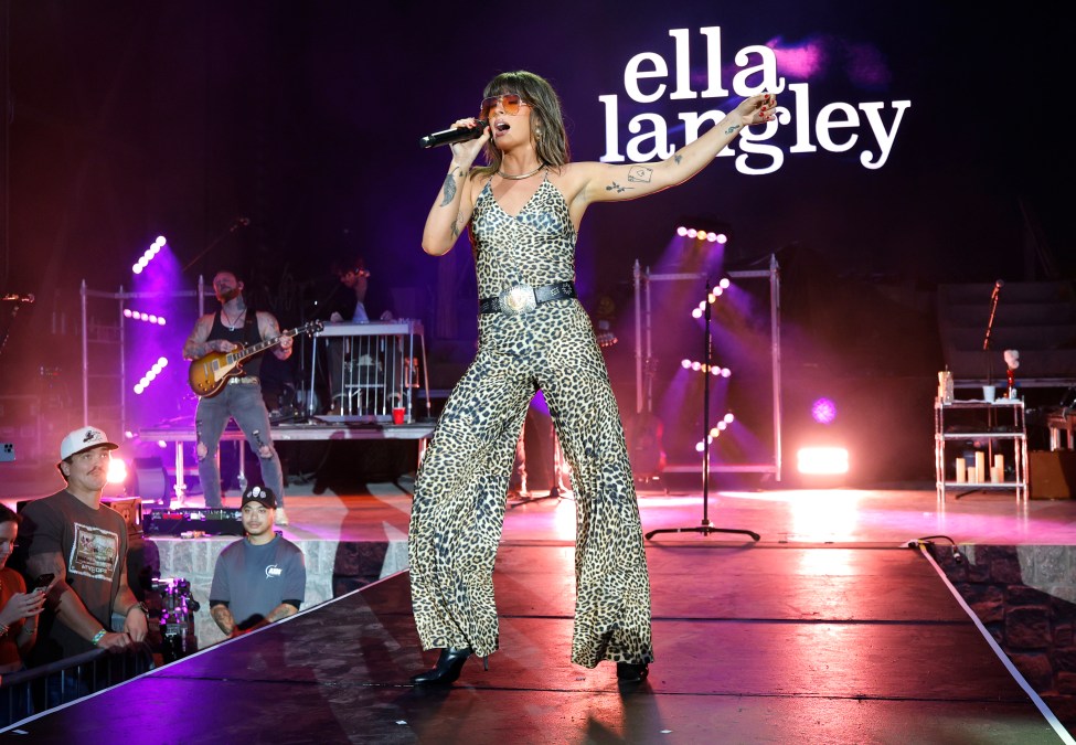 Ella Langley performing on stage