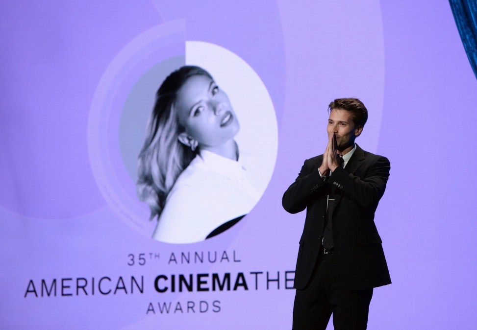 Hunter Johansson speaks onstage during the 35th Annual American Cinematheque Awards