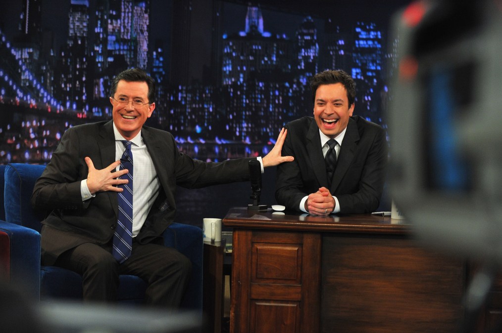 Stephen Colbert and Jimmy Fallon 