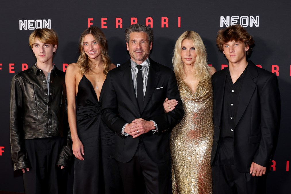 Sullivan Dempsey, Talula Dempsey, Patrick Dempsey, Jillian Fink and Darby Dempsey 