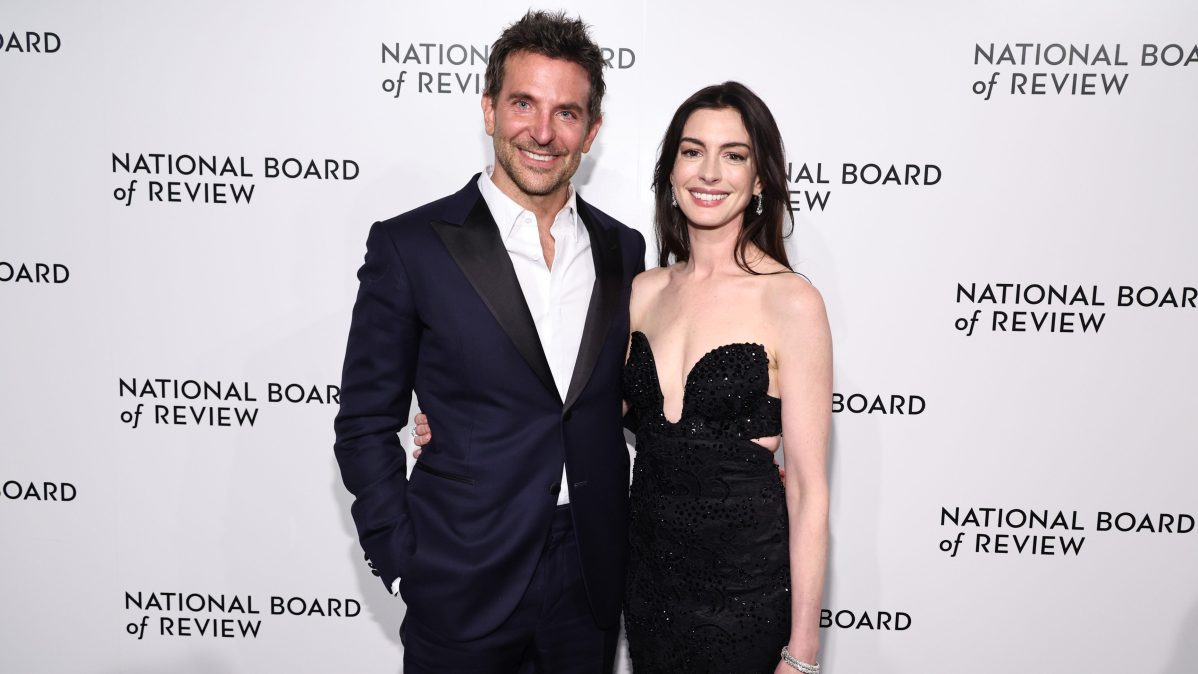 Bradley Cooper and Anne Hathaway attend the National Board Of Review 2024 Awards Gala