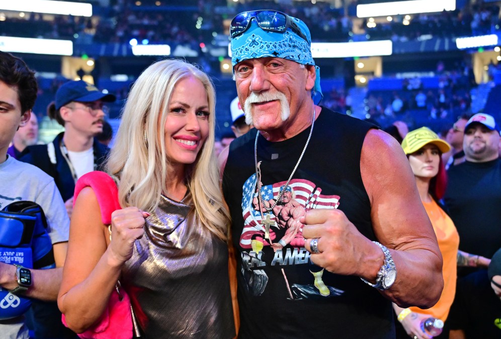 Terry "Hulk Hogan" Bollea poses with wife Sky Daily