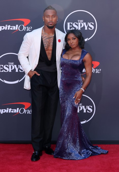 Jonathan Owens and Simone Biles