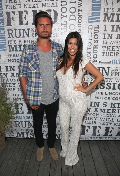 TV Personality Kourtney Kardashian and ex husband Scott Disick 