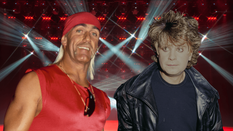 Hulk Hogan and Ozzy Osbourne posing for a photo