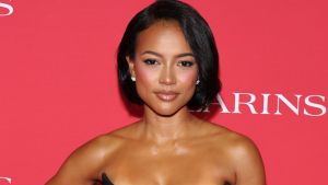 Karrueche Tran attends the Clarins ICONS Event at the Academy Museum of Motion Pictures on March 21, 2025