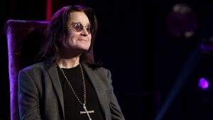 Ozzy Osbourne speaks onstage at iHeartRadio ICONS with Ozzy Osbourne: In Celebration of Ordinary Man at iHeartRadio Theater on February 24, 2020 in Burbank, California